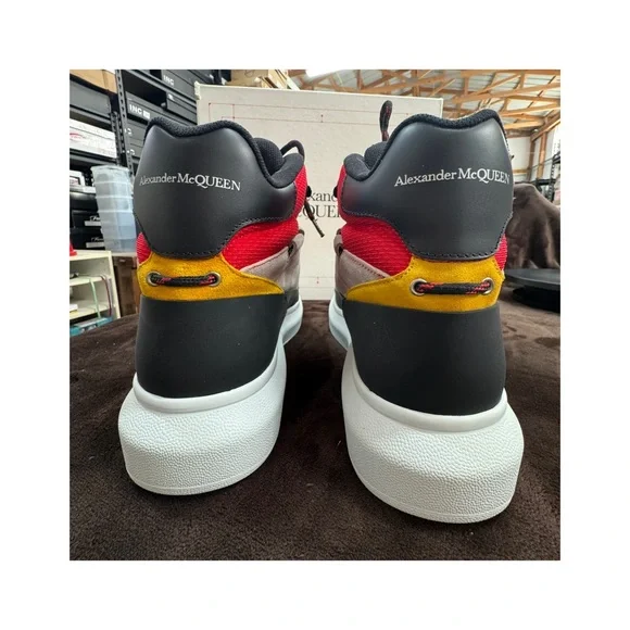 Alexander McQueen Authentic High Top Leather Sneakers size 13 - Picture 5 of 12